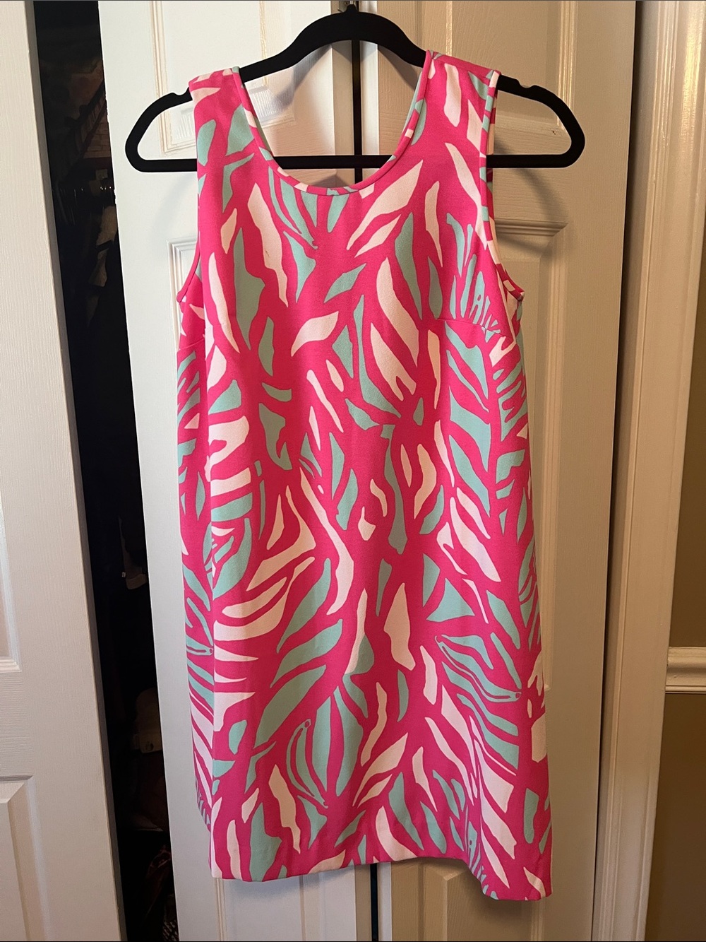 Lilly Pulitzer Pink, Mint & White Abstract Shift Dress